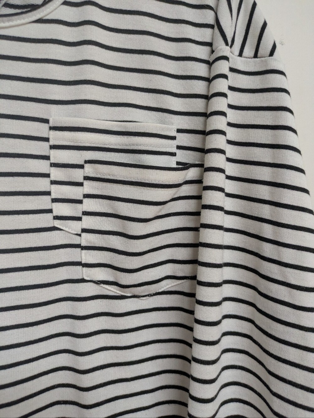 Striped Back-Detail Shift Dress - Black/White - Picture 4 of 10